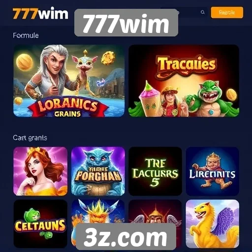 Comparativo de jogos disponíveis em 777wim